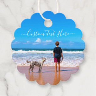 Custom Your Photo Text Favour Tags Personalized