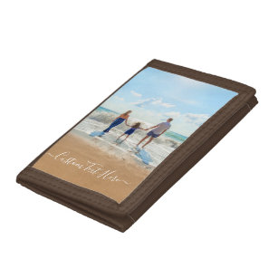 Custom Your Photo Trifold Wallet Gift with Text