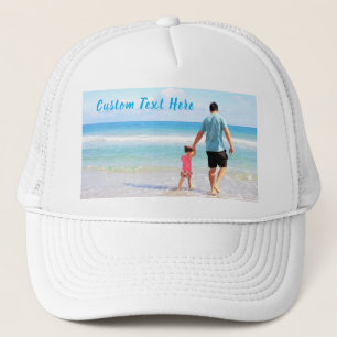 Custom Your Photo Trucker Hat with Text