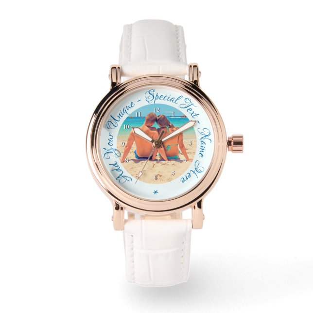 Custom Your Photo Watch Gift and Text Personalized (Front)