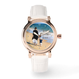 Custom Your Photo Watch Gift Text - Best Mom Ever