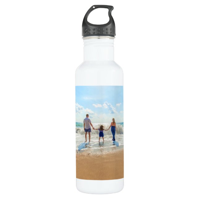 Custom Your Photo Water Bottle Personalized Gift (Front)