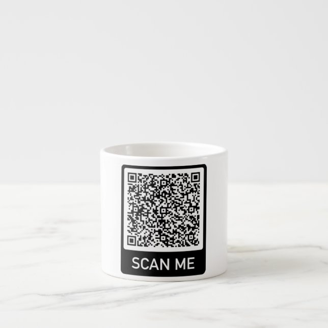 Custom Your QR Code Espresso Cup Personalized Gift (Front)