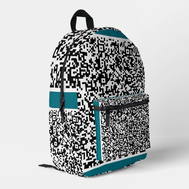 Custom Your QR Code Scan Backpack - Choose Colour (Back Corner Left)