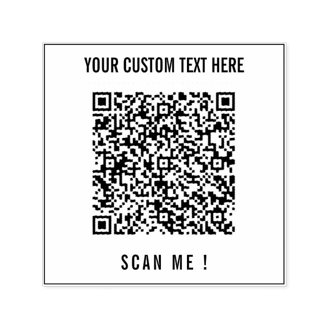 Custom Your QR Code Scan Info and Text Stamp (Design)