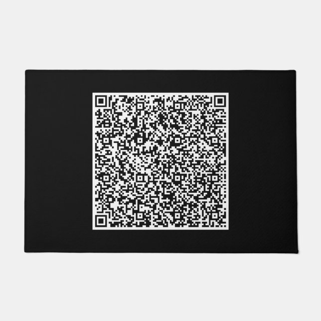 Custom Your QR Code Scan Info Colour Doormat (Front)