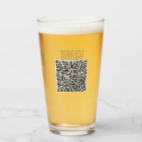 Custom Your QR Code Scan Info Personalized Glass