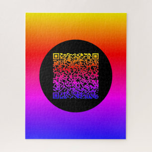 Custom Your QR Code Scan Info Puzzle Colourful Gif