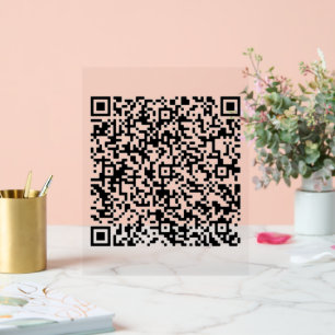 Custom Your QR Code Scan Personalized Acrylic Sign