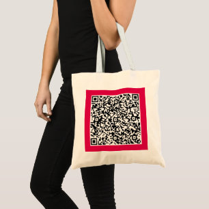 Custom Your QR Code Scan Personalized Tote Bag