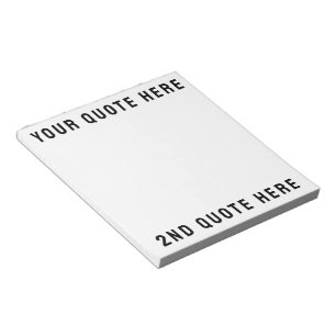 Custom Your Quote Here Personalized Text Present Notepad