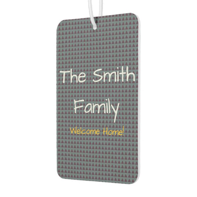 Custom Your Text Here and Logo Personalized Air Freshener (Left)