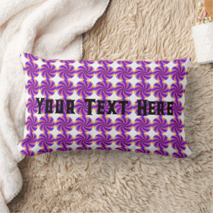Custom Your Text Here Sweet Candy Image  Lumbar Pillow