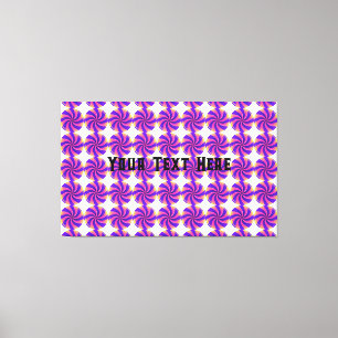 Custom Your Text Here Text Candy Image Stretched  Canvas Print