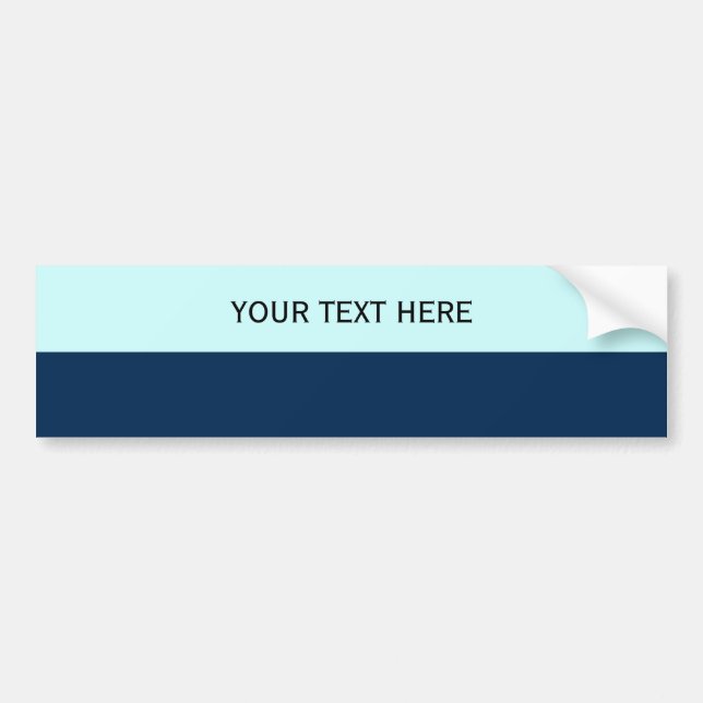 Custom your text, image & background colour bumper sticker (Front)