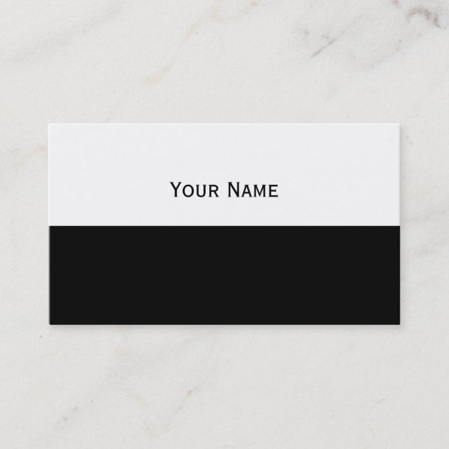 Custom your text, image & background colour business card (Front)
