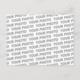Custom your text, image & background colour postcard