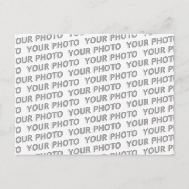 Custom your text, image & background colour postcard (Front)