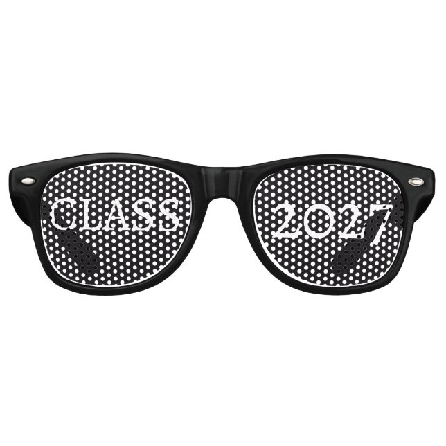 Custom your text, image & background colour retro  sunglasses (Front)