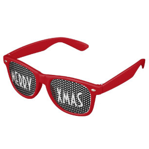 Custom your text, image & background colour retro sunglasses