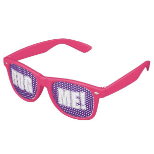 Custom your text, image & background colour retro sunglasses