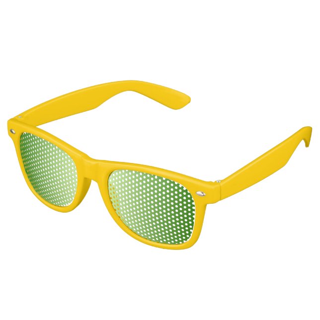 Custom your text, image & background colour retro sunglasses (Angled)
