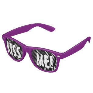 Custom your text, image & background colour retro sunglasses