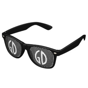 Custom your text, image & background colour retro sunglasses