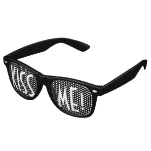 Custom your text, image & background colour retro sunglasses