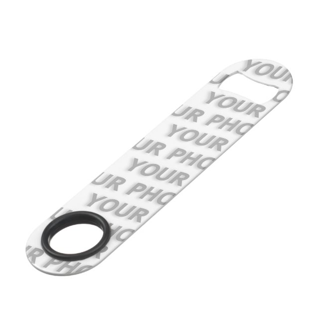 Custom your text, image & background colour speed bottle opener (Front Angled)