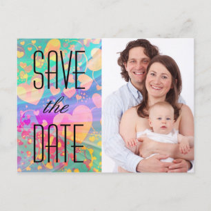 Custom your text, sign, image & background announcement postcard