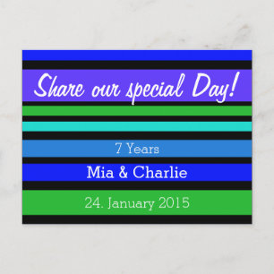 Custom your text, sign, image & background postcard