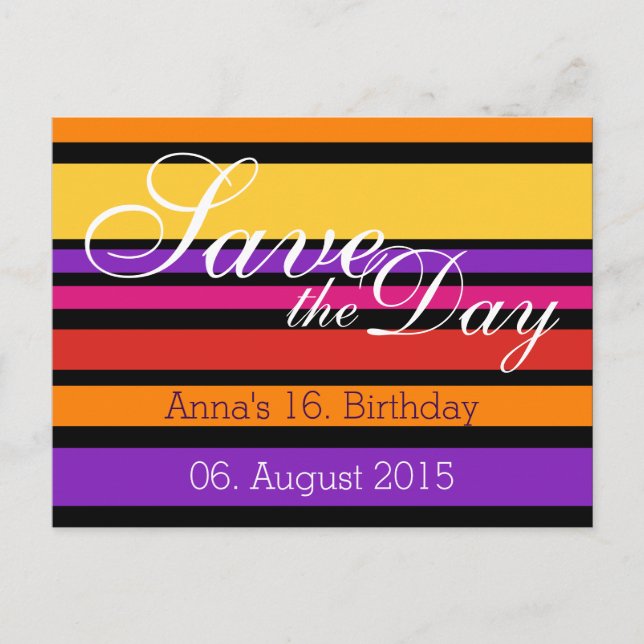 Custom your text, sign, image & background postcard (Front)