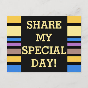 Custom your text, sign, image & background postcard