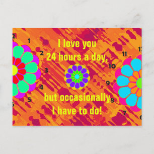 Custom your text, sign, image & background postcard