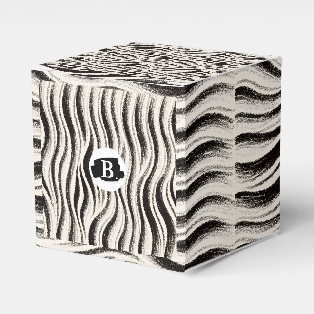 Custom Zebra Favour Box – Personalized Party Favou (Front Side)