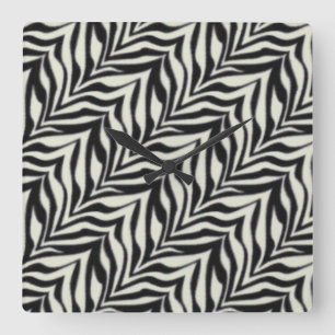 Custom Zebra Print Wall Clock