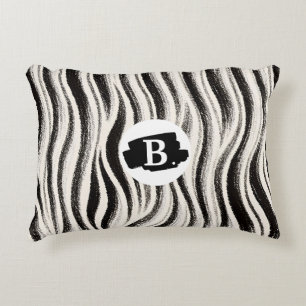 Custom Zebra Stripe Accent Pillow – Personalized