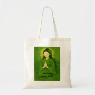 Custom Zen Meditation Whimsical Art Mindfulness Tote Bag