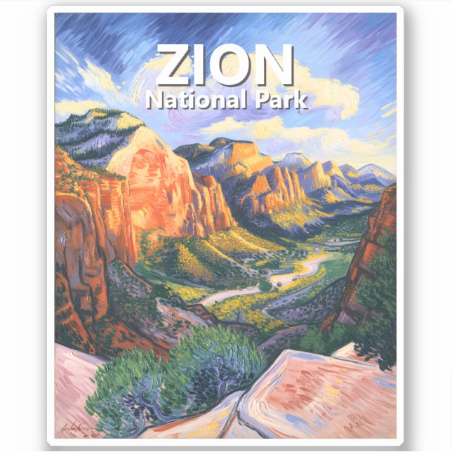 Custom Zion National Park Angels Landing Vibrant (Front)