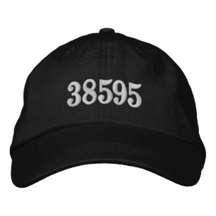 Custom Zip Code or Area Code Embroidered Hat
