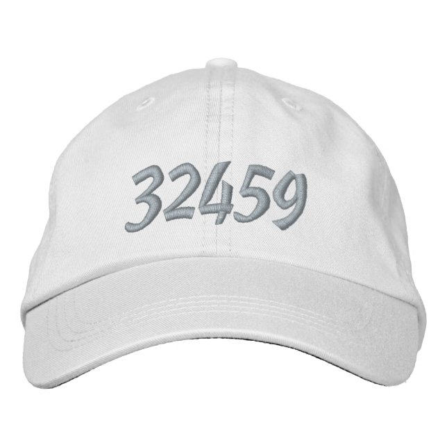 Custom Zip or Area Code Hat/Cap Embroidered Hat (Front)