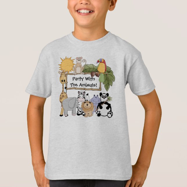 Custom Zoo Animals T-shirt (Front)
