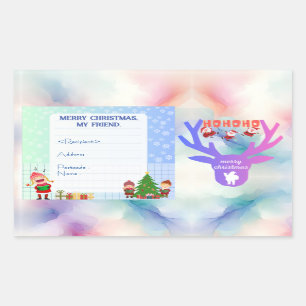 customa christmas stickers