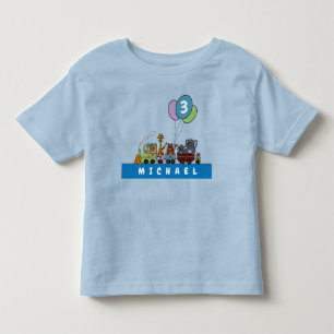 Customazible Toddler Birthday T-shirt little train
