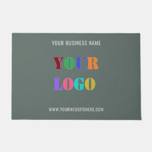 CustomCompany Logo and Text Business Doormat
