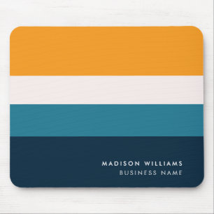 Custome Colorblock Horizontal Stripe Monogram Mous Mouse Pad