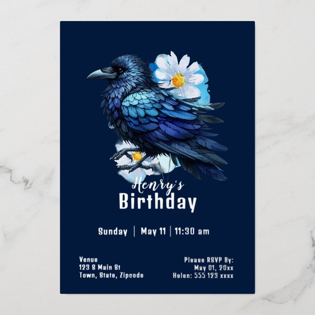 Custome Crow Birthday (Front)