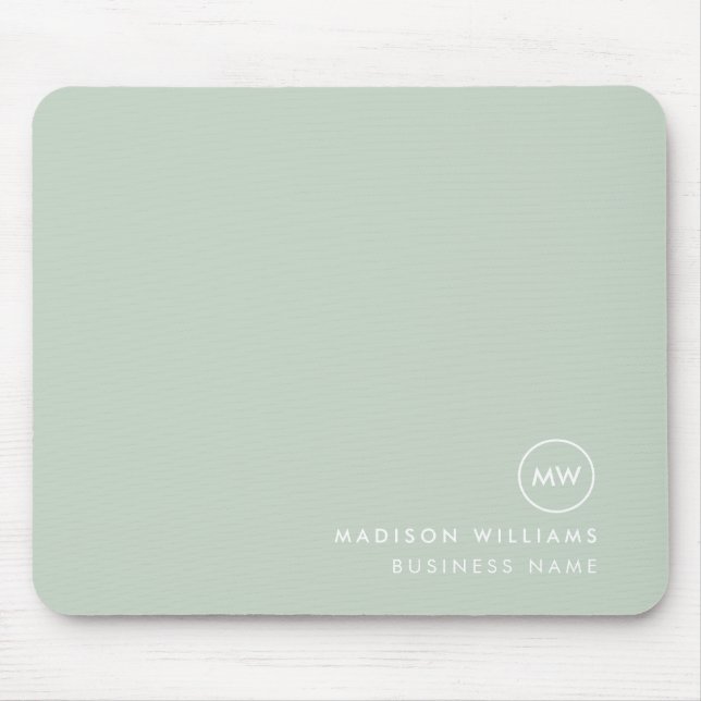 Custome Minimal Monogram Mouse Pad (Front)