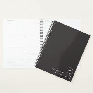 Custome Minimal Monogram Planner